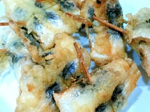 イワシのクルクルしそチーズ揚げ☆